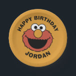 Elmo Smiling Face Paper Plate<br><div class="desc">Bring a friendly smile and a touch of Sesame Street fun to your day with this adorable Elmo graphic! This graphic showcases a charming illustration of Elmo's iconic fuzzy red head, with his wide, happy eyes and orange nose. This simple yet instantly recognizable design is cheerful and playful. Perfect for...</div>