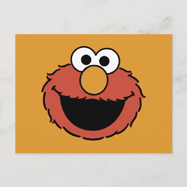 Elmo Smiling Face Postcard (Front)