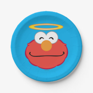 Elmo Smiling Face with Halo Paper Plate
