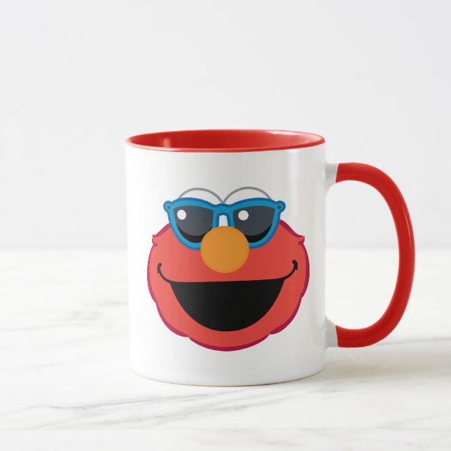 Elmo  Smiling Face with Sunglasses Mug (Right)
