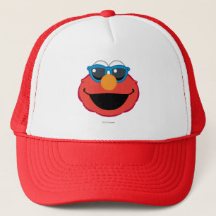 Elmo Smiling Face with Sunglasses Trucker Hat