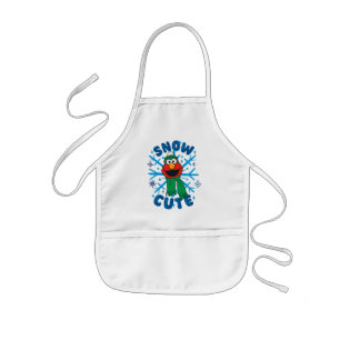 Elmo Snow Cute Kids Apron