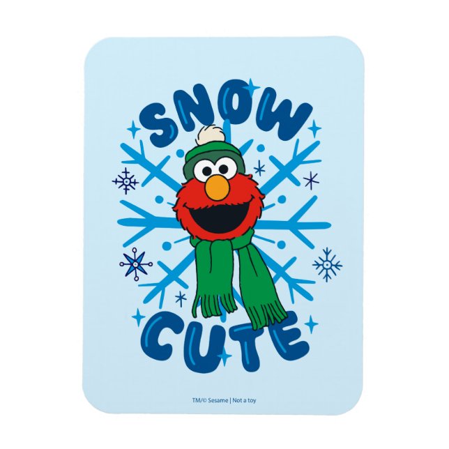 Elmo Snow Cute Magnet (Vertical)