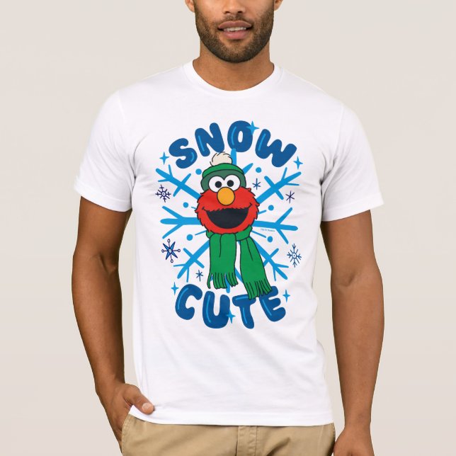 Elmo Snow Cute T-Shirt (Front)
