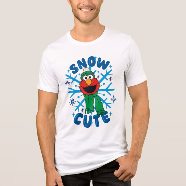 Elmo Snow Cute Tri-Blend Shirt (Front)
