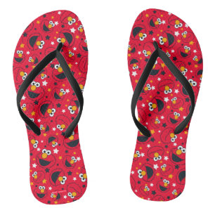 Elmo So Silly Star Pattern Flip Flops