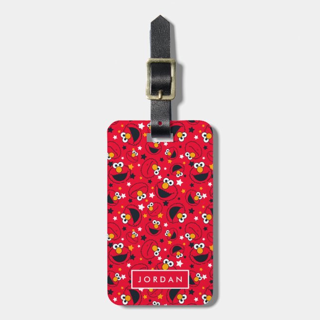 Elmo | So Silly Star Pattern Luggage Tag (Front Vertical)