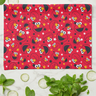 Elmo So Silly Star Pattern Tea Towel