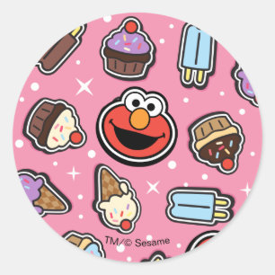 Elmo Sweet Treat Sticker Pattern