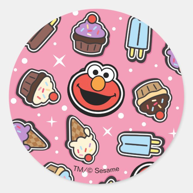 Elmo Sweet Treat Sticker Pattern (Front)