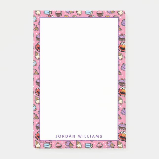 Elmo Sweet Treat Sticker Pattern Post-it Notes (Front)