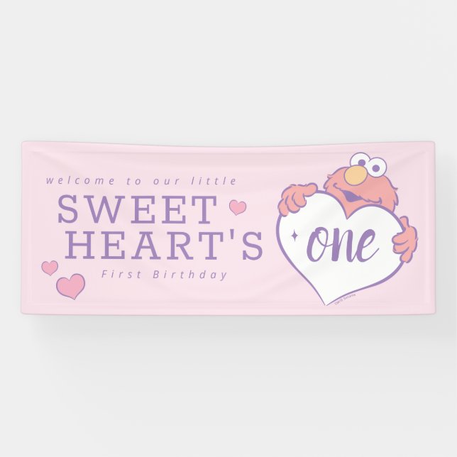 Elmo Sweetheart Birthday Banner (Horizontal)