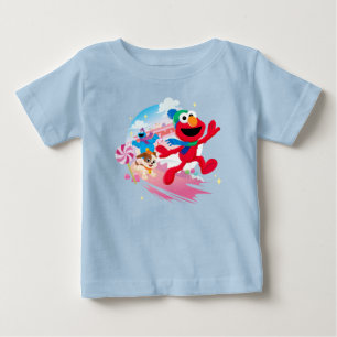 Elmo, Tango & Cookie Monster   Best Christmas Ever Baby T-Shirt