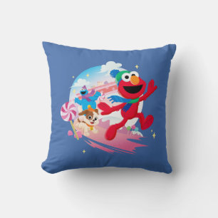 Elmo, Tango & Cookie Monster   Best Christmas Ever Cushion
