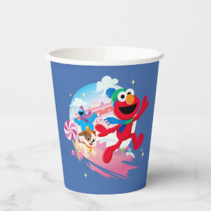 Elmo, Tango & Cookie Monster Best Christmas Ever Paper Cups