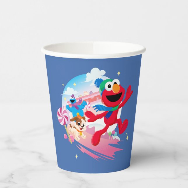 Elmo, Tango & Cookie Monster | Best Christmas Ever Paper Cups (Left)