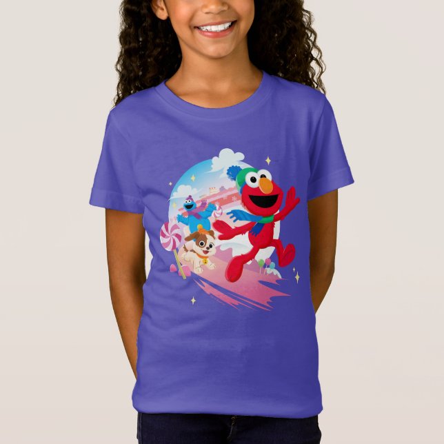 Elmo, Tango & Cookie Monster | Best Christmas Ever T-Shirt (Front)