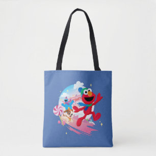 Elmo, Tango & Cookie Monster   Best Christmas Ever Tote Bag