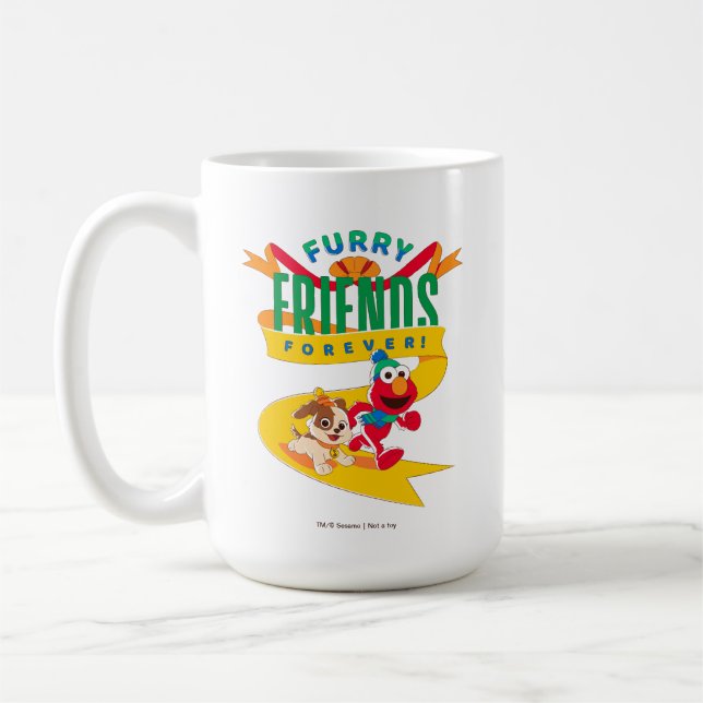 Elmo & Tango | Furry Friends Forever Coffee Mug (Left)