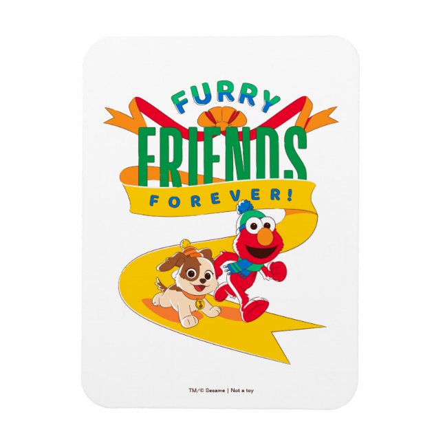 Elmo & Tango | Furry Friends Forever Magnet (Vertical)
