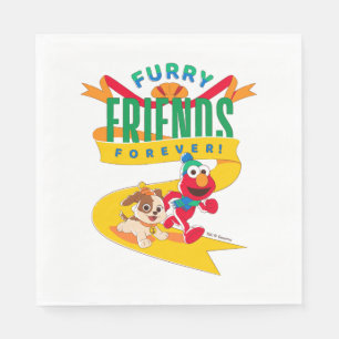 Elmo & Tango Furry Friends Forever Napkin