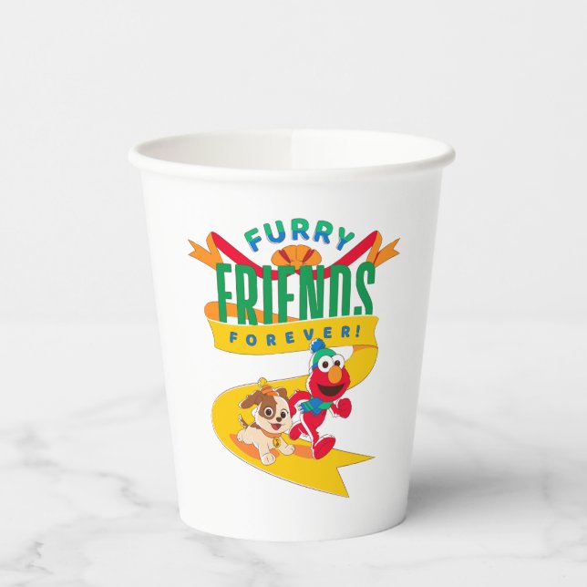 Elmo & Tango | Furry Friends Forever Paper Cups (Left)