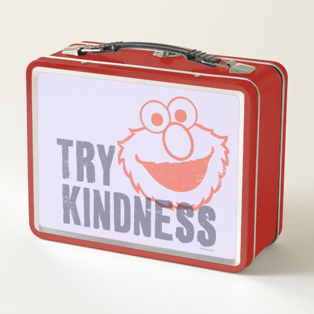 Elmo | Try Kindness Metal Lunch Box (Back)