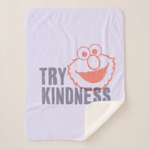 Elmo Try Kindness Sherpa Blanket