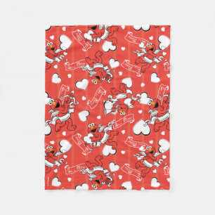 Elmo Valentine's Cupid Fleece Blanket