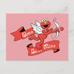 Elmo Valentine's Cupid Postcard