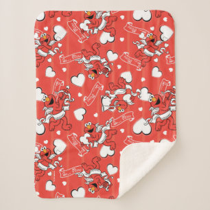 Elmo Valentine's Cupid Sherpa Blanket