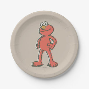 Elmo Vintage Paper Plate