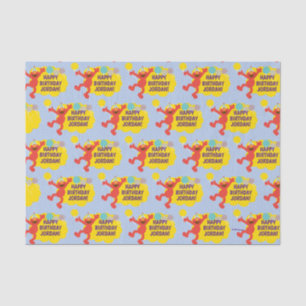 Elmo With Party Balloons Pattern Tissue Paper