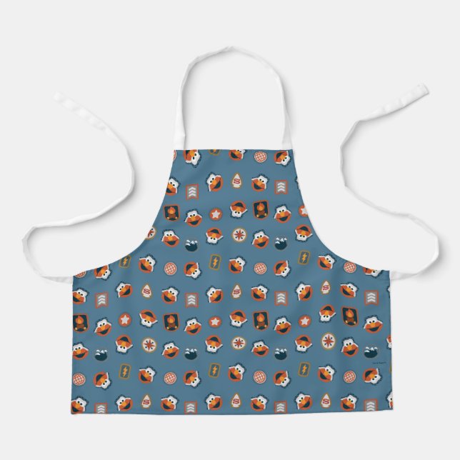 Elmo Woodland Explorer Pattern Apron (Front)
