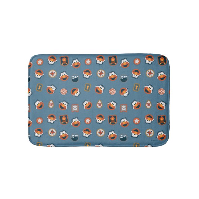 Elmo Woodland Explorer Pattern Bath Mat (Front)