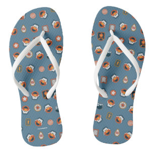 Elmo Woodland Explorer Pattern Flip Flops