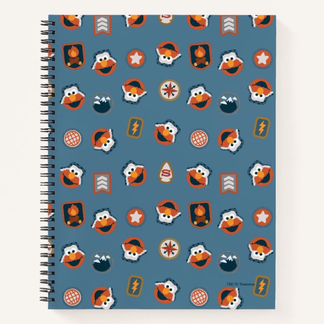 Elmo Woodland Explorer Pattern Notebook (Front)