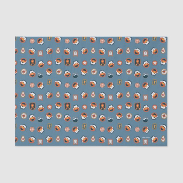 Elmo Woodland Explorer Pattern Tissue Paper (Front)