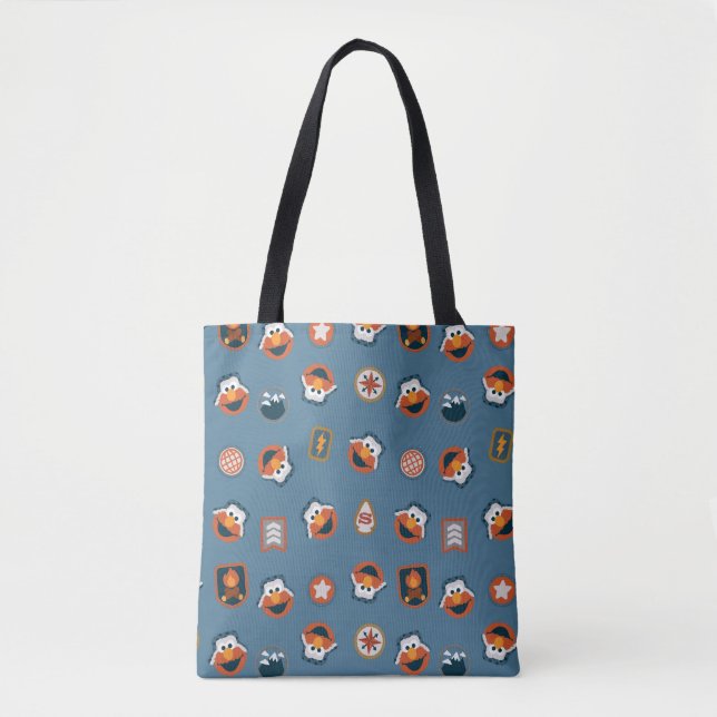 Elmo Woodland Explorer Pattern Tote Bag (Front)