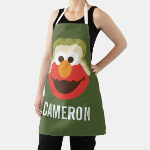 Elmo Woodland Face Add Your Name Apron