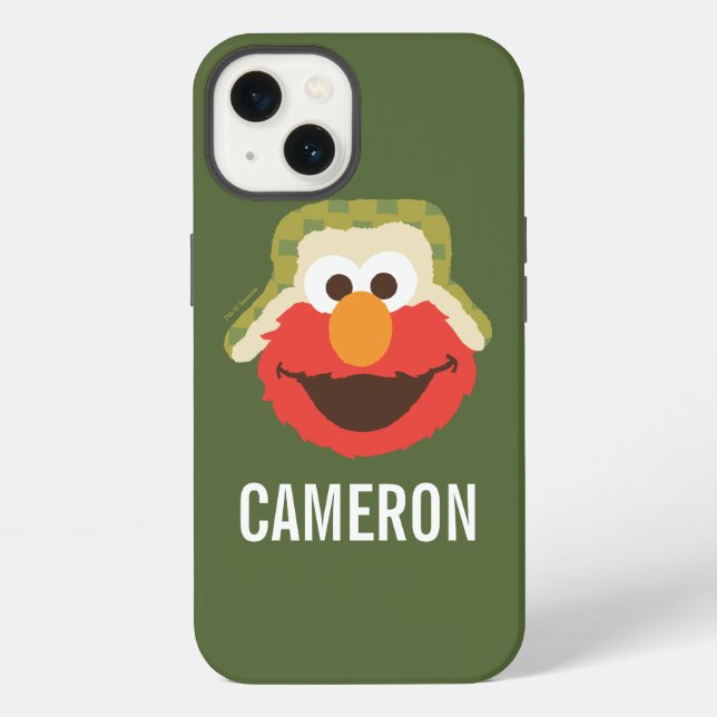 Elmo Woodland Face | Add Your Name iPhone Case (Back)