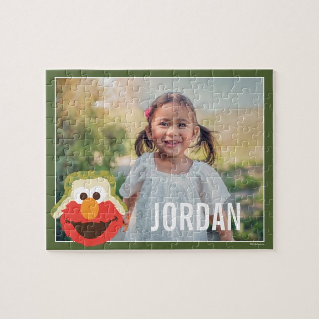 Elmo Woodland Face | Add Your Name Jigsaw Puzzle (Horizontal)