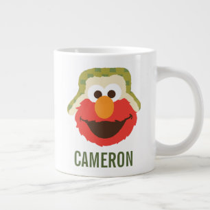 Elmo Woodland Face Add Your Name Large Coffee Mug