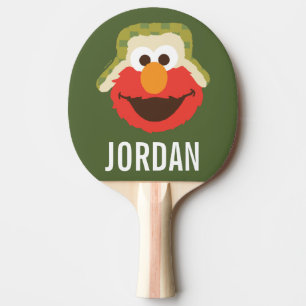 Elmo Woodland Face Add Your Name Ping Pong Paddle