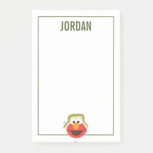 Elmo Woodland Face   Add Your Name Post-it Notes