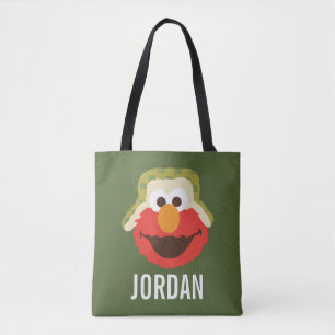 Elmo Woodland Face Add Your Name Tote Bag