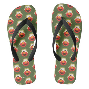 Elmo Woodland Face Flip Flops