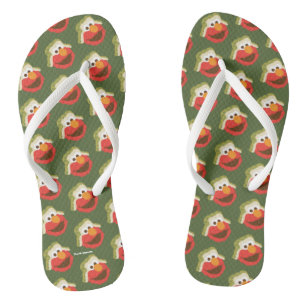 Elmo Woodland Face Flip Flops