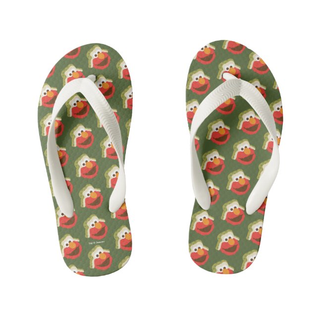 Elmo Woodland Face Kid's Flip Flops (Footbed)