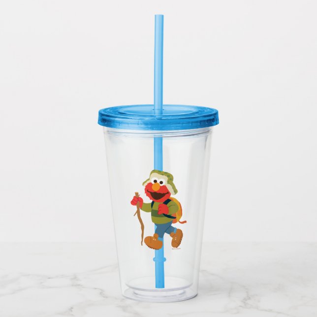 Elmo Woodland Hike Acrylic Tumbler (Front)
